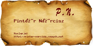 Pintér Nárcisz névjegykártya